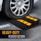 Pyle PyleCar Vehicle Curbside Driveway Ramp - 2PC Heavy Duty Rubber, For Loading Dock, Truck Mobility PCRBDR44 - alternate 2
